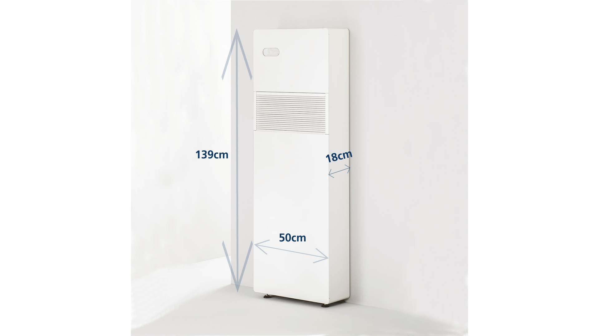 dimensions climatiseur vertical